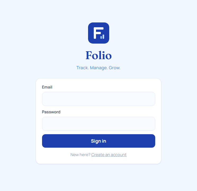 Folio interface